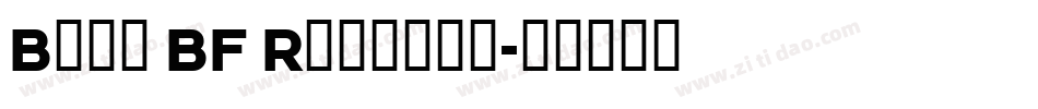 Bonn BF Regular字体转换
